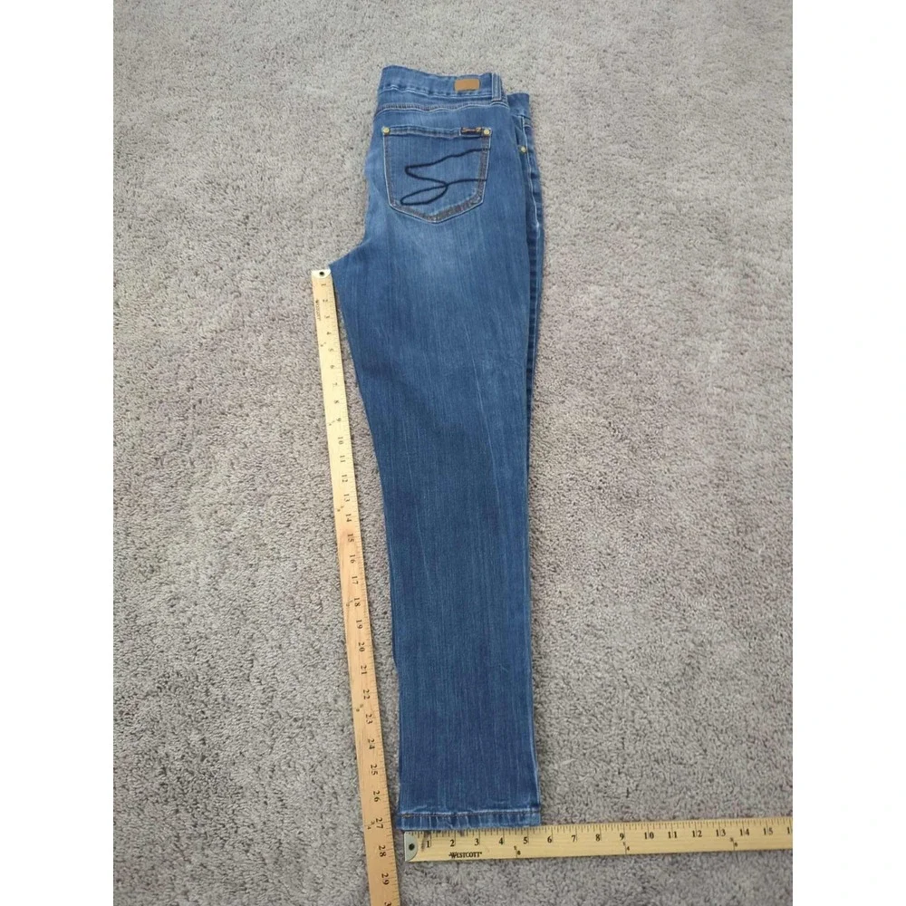 Seven7 Jeans Womens 16 Blue Denim High Rise Skinny Stretch Casual‎